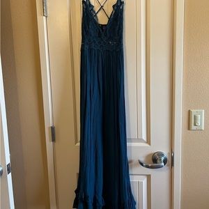 NWT Free People Maxi Dress - teal